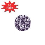 Easter bunny pattern 1  Mini Buttons (10 pack) 