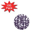 Easter bunny pattern 1  Mini Magnets (100 pack) 