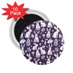 Easter bunny pattern 2.25  Magnets (10 pack) 