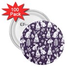 Easter bunny pattern 2.25  Buttons (100 pack) 