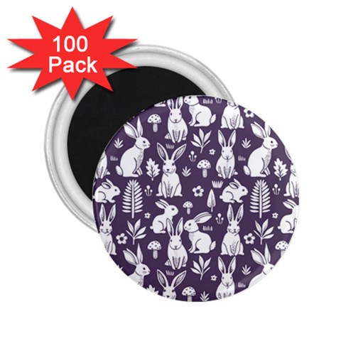 Easter bunny pattern 2.25  Magnets (100 pack)  from ArtsNow.com Front