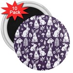 Easter bunny pattern 3  Magnets (10 pack) 