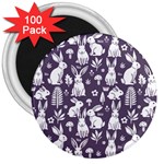 Easter bunny pattern 3  Magnets (100 pack)