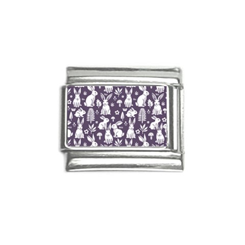 Easter bunny pattern Italian Charm (9mm) from ArtsNow.com Front