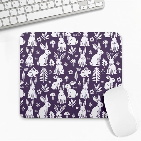 Easter bunny pattern Large Mousepad from ArtsNow.com Front