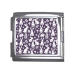 Easter bunny pattern Mega Link Italian Charm (18mm)