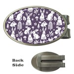 Easter bunny pattern Money Clips (Oval) 