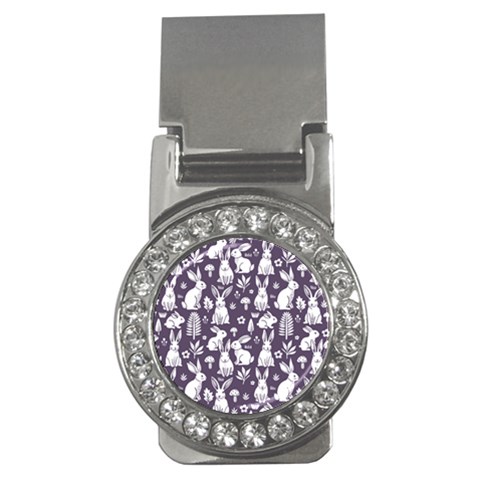 Easter bunny pattern Money Clips (CZ)  from ArtsNow.com Front