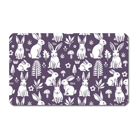 Easter bunny pattern Magnet (Rectangular) from ArtsNow.com Front