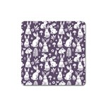 Easter bunny pattern Square Magnet