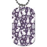 Easter bunny pattern Dog Tag (One Side)