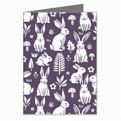 Easter bunny pattern Greeting Card from ArtsNow.com Left