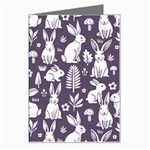 Easter bunny pattern Greeting Card