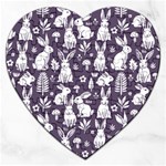 Easter bunny pattern Jigsaw Puzzle (Heart)