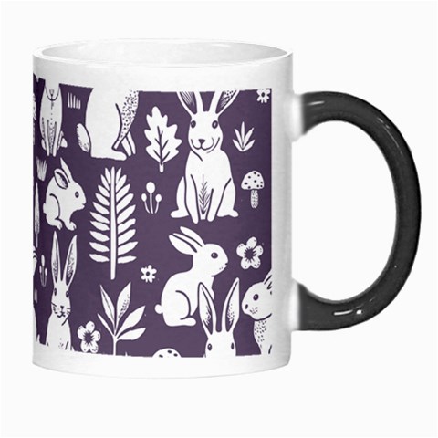 Easter bunny pattern Morph Mug from ArtsNow.com Right