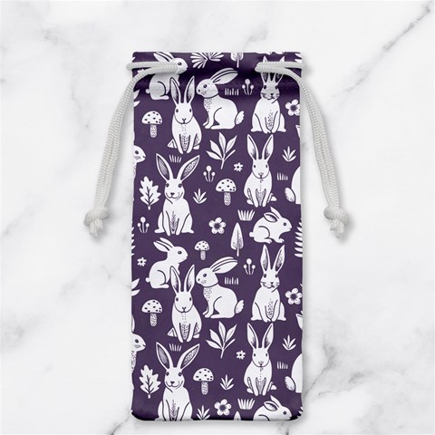 Easter bunny pattern Jewelry Bag from ArtsNow.com Front