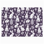 Easter bunny pattern Large Glasses Cloth (2 Sides)