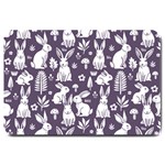 Easter bunny pattern Large Doormat