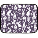 Easter bunny pattern 35 x27  Two Sides Fleece Blanket (Mini)