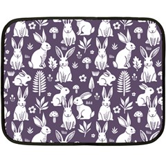 Easter bunny pattern 35 x27  Two Sides Fleece Blanket (Mini) from ArtsNow.com 35 x27  Blanket Back