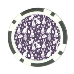 Easter bunny pattern Poker Chip Card Guard (10 pack) from ArtsNow.com Front