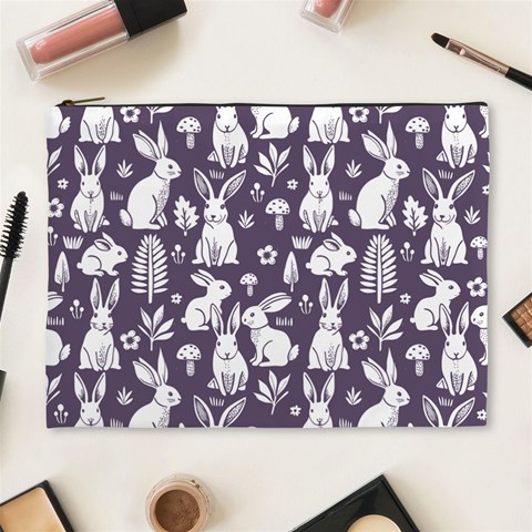 Easter bunny pattern Cosmetic Bag (XL) from ArtsNow.com Front