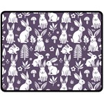 Easter bunny pattern 60  x 50  Fleece Blanket (Medium)