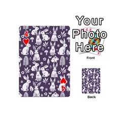 Easter bunny pattern Playing Cards 54 Designs (Mini) from ArtsNow.com Front - Heart4