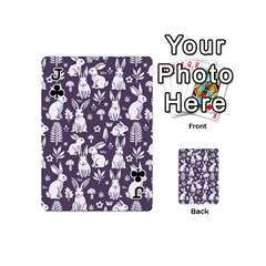 Jack Easter bunny pattern Playing Cards 54 Designs (Mini) from ArtsNow.com Front - ClubJ