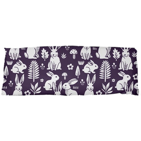 Easter bunny pattern 40 x15  Body Pillow Case Dakimakura (Two Sides) from ArtsNow.com Front