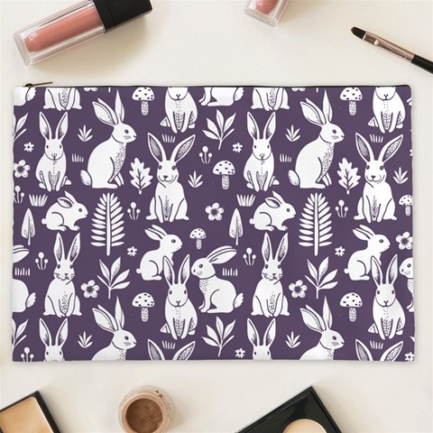 Easter bunny pattern Cosmetic Bag (XXL) from ArtsNow.com Front