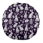 Easter bunny pattern Large 18  Premium Round Cushions