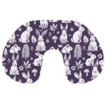 Easter bunny pattern Travel Neck Pillow