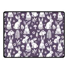 Easter bunny pattern 50  x 40  Two Sides Fleece Blanket (Small) from ArtsNow.com 45 x34  Blanket Front