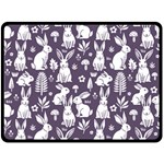 Easter bunny pattern 80  x 56  Two Sides Fleece Blanket (Large)