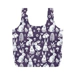 Easter bunny pattern Full Print Recycle Bag (M)