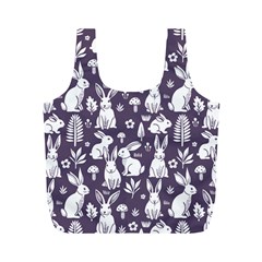 Easter bunny pattern Full Print Recycle Bag (M) from ArtsNow.com Back