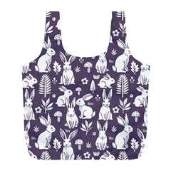 Easter bunny pattern Full Print Recycle Bag (L) from ArtsNow.com Back