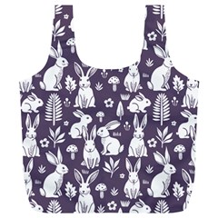 Easter bunny pattern Full Print Recycle Bag (XL) from ArtsNow.com Back