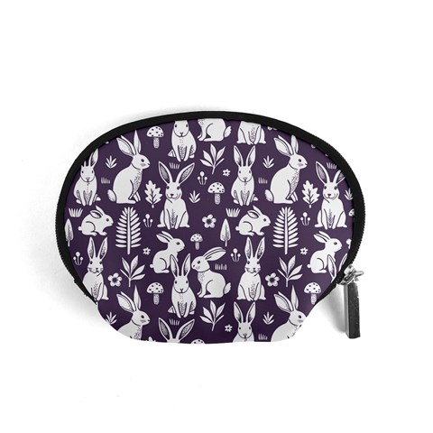 Easter bunny pattern Accessory Pouch (Small) from ArtsNow.com Front