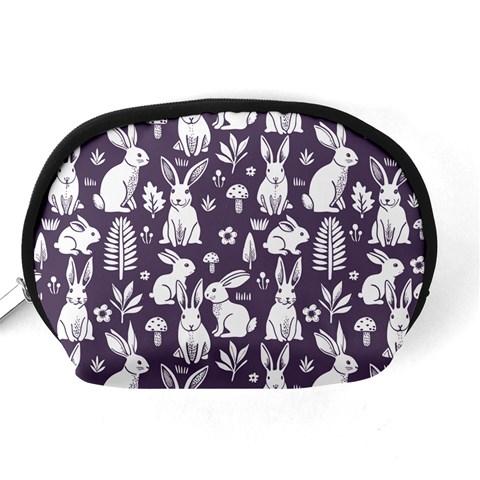Easter bunny pattern Accessory Pouch (Medium) from ArtsNow.com Back
