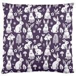 Easter bunny pattern Standard Premium Plush Fleece Cushion Case (One Side)