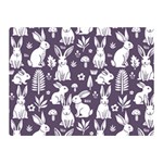 Easter bunny pattern 35  x 27  Two Sides Premium Plush Fleece Blanket (Mini)