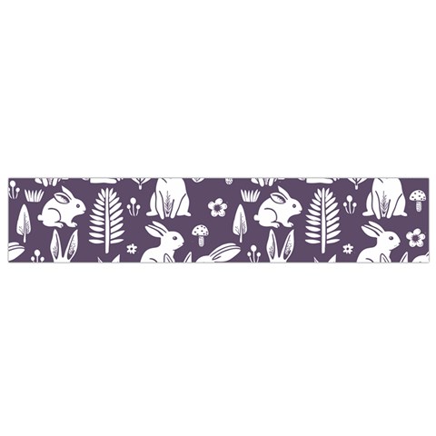 Easter bunny pattern 12 X60  Small Premium Plush Fleece Scarf from ArtsNow.com Front