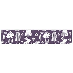 Easter bunny pattern 12 X60  Small Premium Plush Fleece Scarf from ArtsNow.com Front