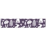 Easter bunny pattern 12 X60  Small Premium Plush Fleece Scarf