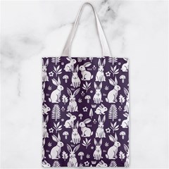 Easter bunny pattern Zipper Classic Tote Bag from ArtsNow.com Front