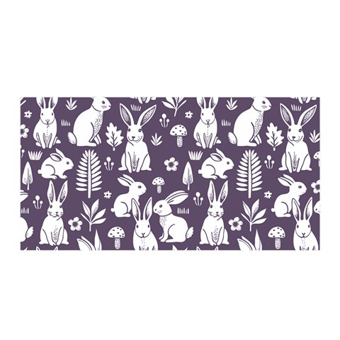 Easter bunny pattern Satin Wrap 35  x 70  from ArtsNow.com Front