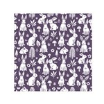 Easter bunny pattern 30  x 30  Large Square Satin Scarf