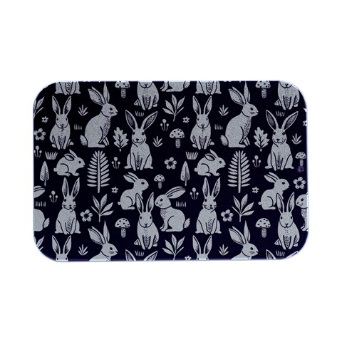 Easter bunny pattern Open Lid Metal Box (Silver)   from ArtsNow.com Front